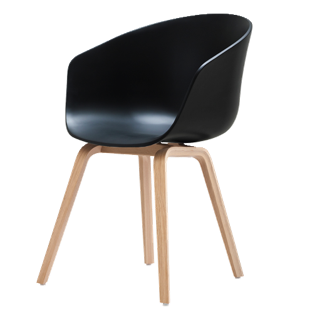 Dominidesign style, Eetkamerstoel BBC PP zwart