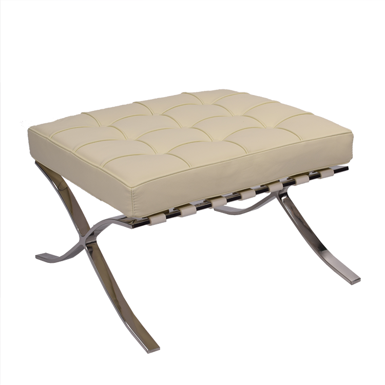 Ludwig Mies vd Rohe style, Ottoman Barcelona Pavillion creme