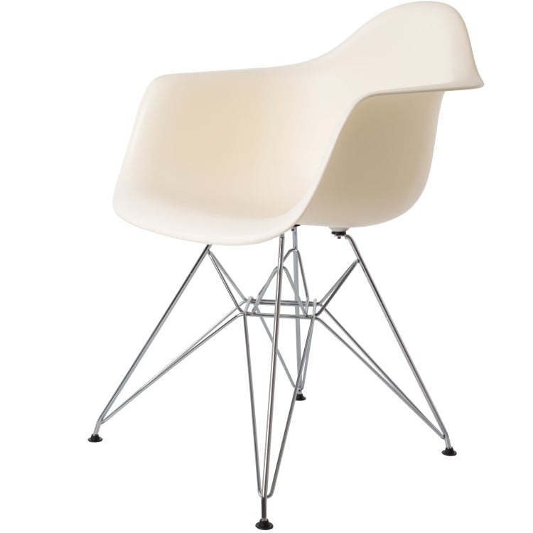 Charles Eames style, Eetkamerstoel DAR PP creme