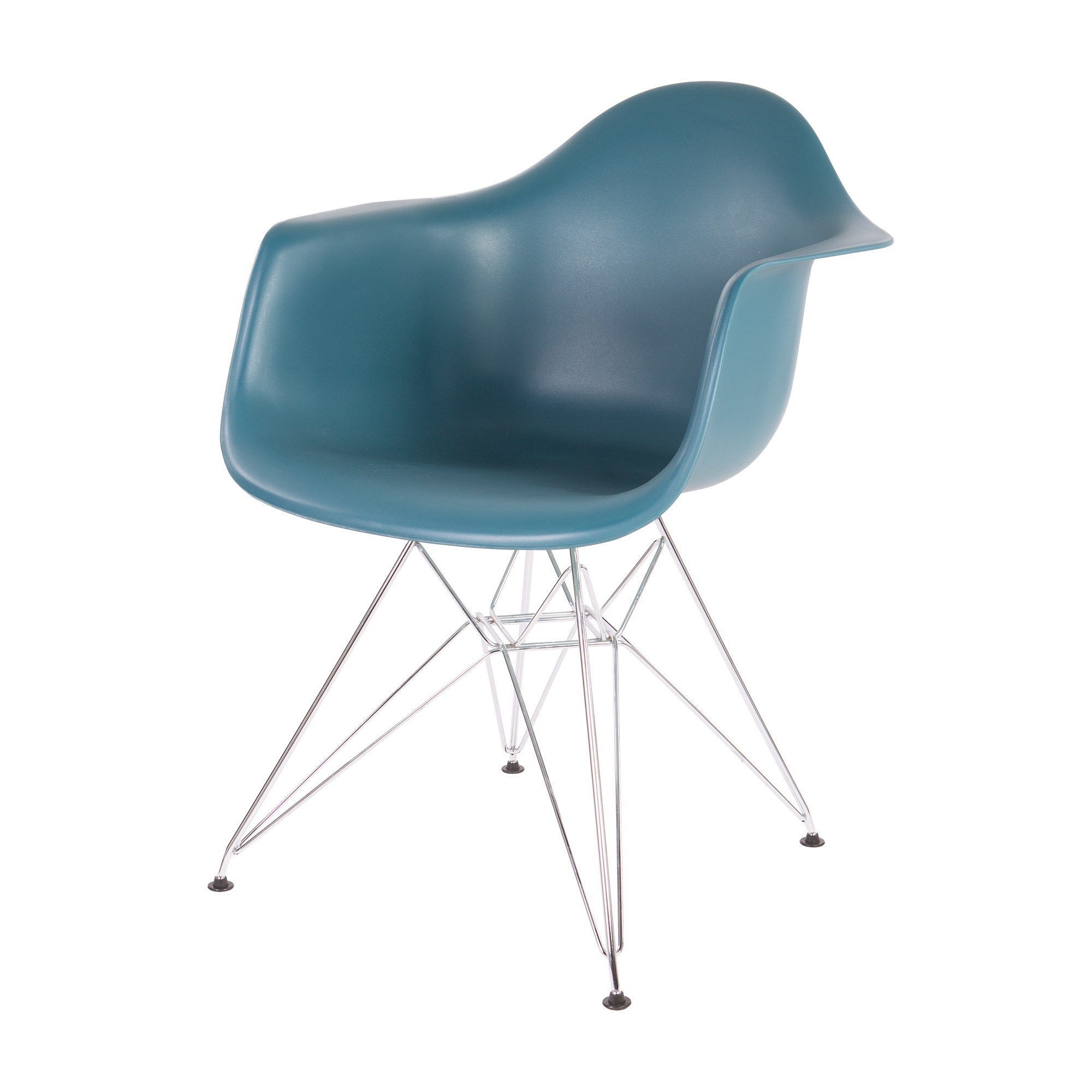 Charles Eames style, Eetkamerstoel DAR PP oceaanblauw