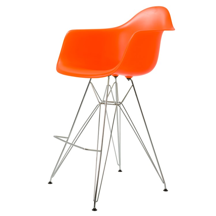 Charles Eames style, Barkruk DAR PP oranje
