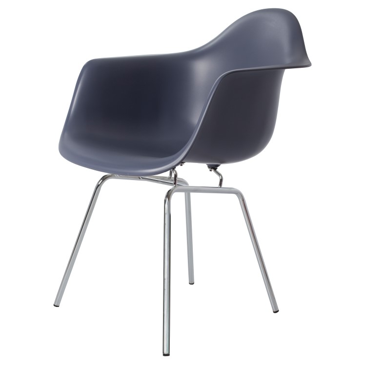 Charles Eames style, Eetkamerstoel DAX PP donkergrijs