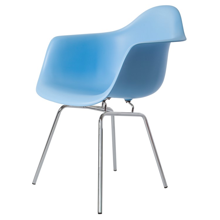 Charles Eames style, Eetkamerstoel DAX PP lichtblauw
