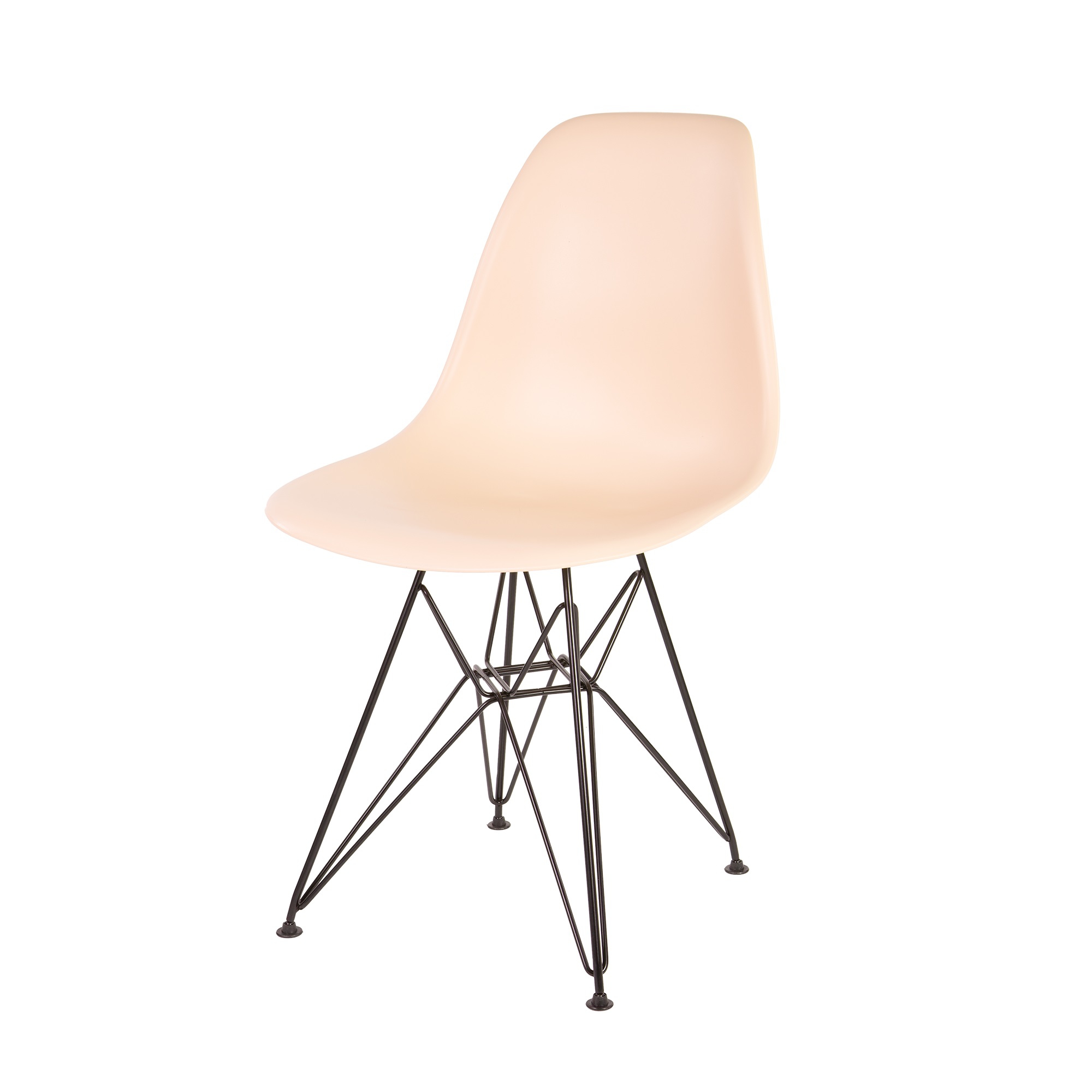 Charles Eames style, Eetkamerstoel DSR mat PP baby roze