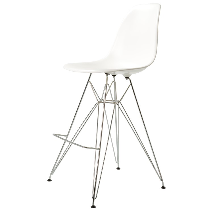 Charles Eames style, Barkruk DSR kruk ABS wit