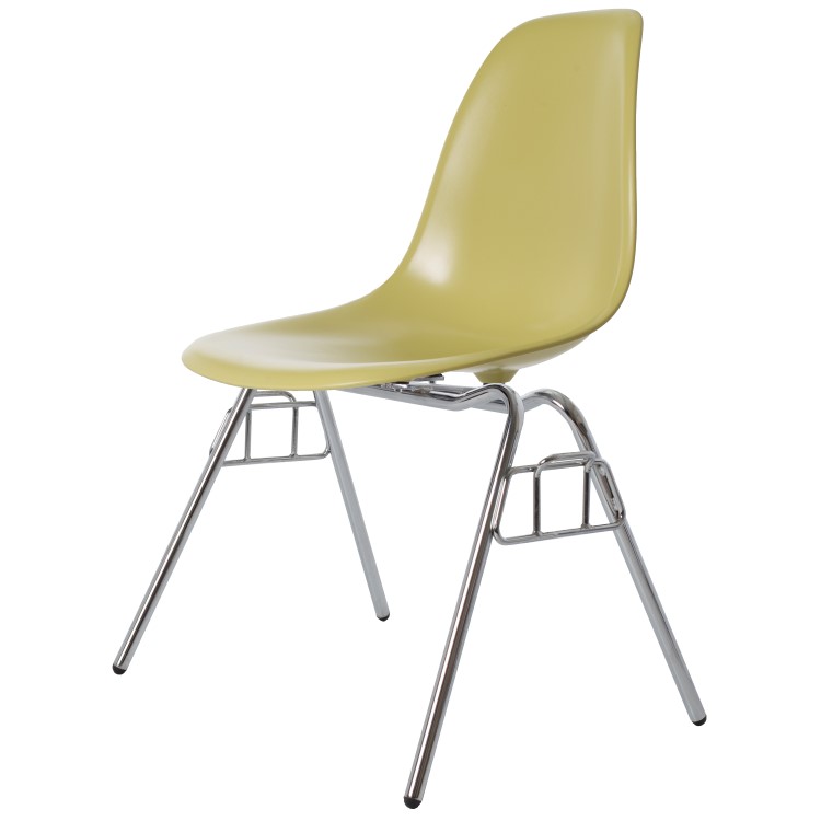 Charles Eames style, Eetkamerstoel DSS ABS olijfgroen