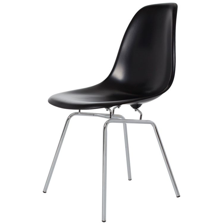 Charles Eames style, Eetkamerstoel DSX ABS zwart