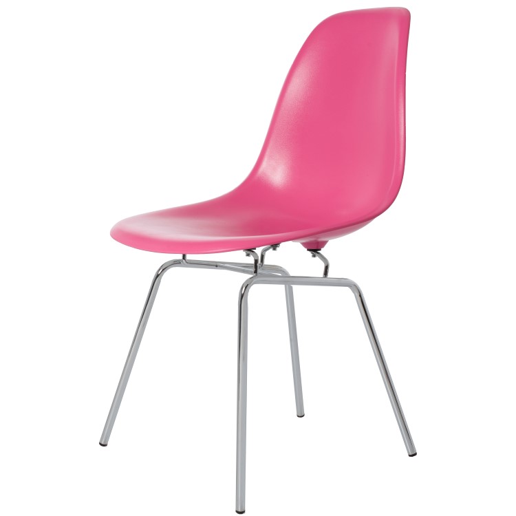 Charles Eames style, Eetkamerstoel DSX ABS roze