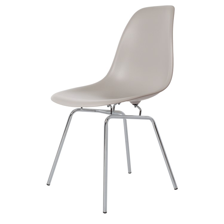 Charles Eames style, Eetkamerstoel DSX mat PP lichtgrijs
