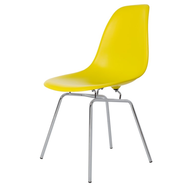Charles Eames style, Eetkamerstoel DSX mat PP neon lime