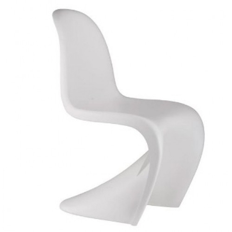 Verner Panton style, Eetkamerstoel Panton stoel glanzend wit