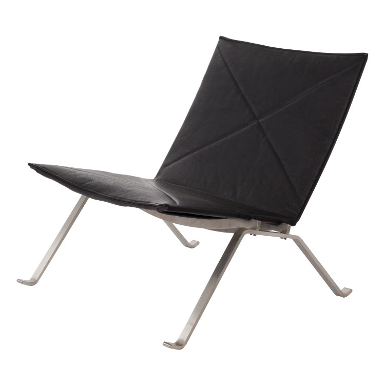 Poul Kjaerholm style, Lounge stoel PK22 zwart