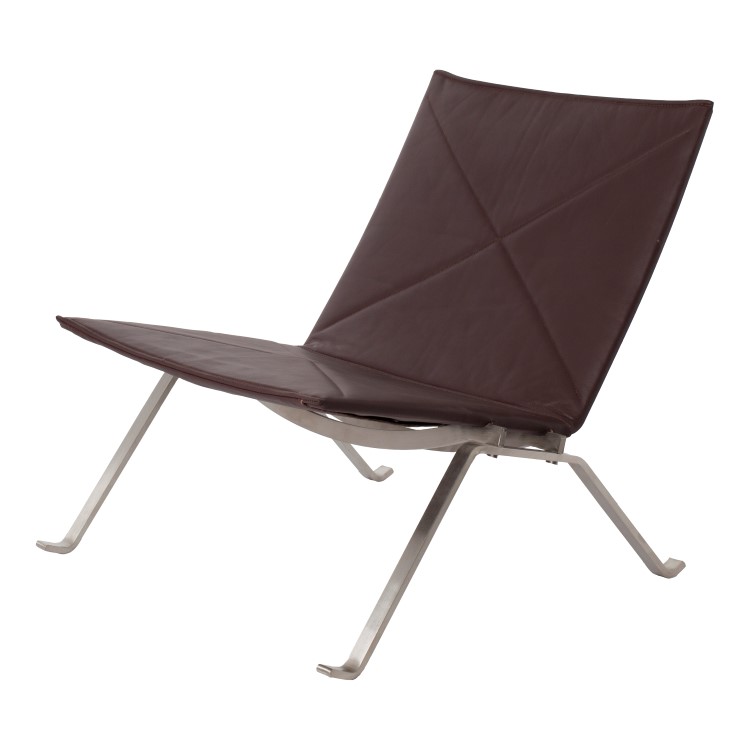 Poul Kjaerholm style, Lounge stoel PK22 bruin