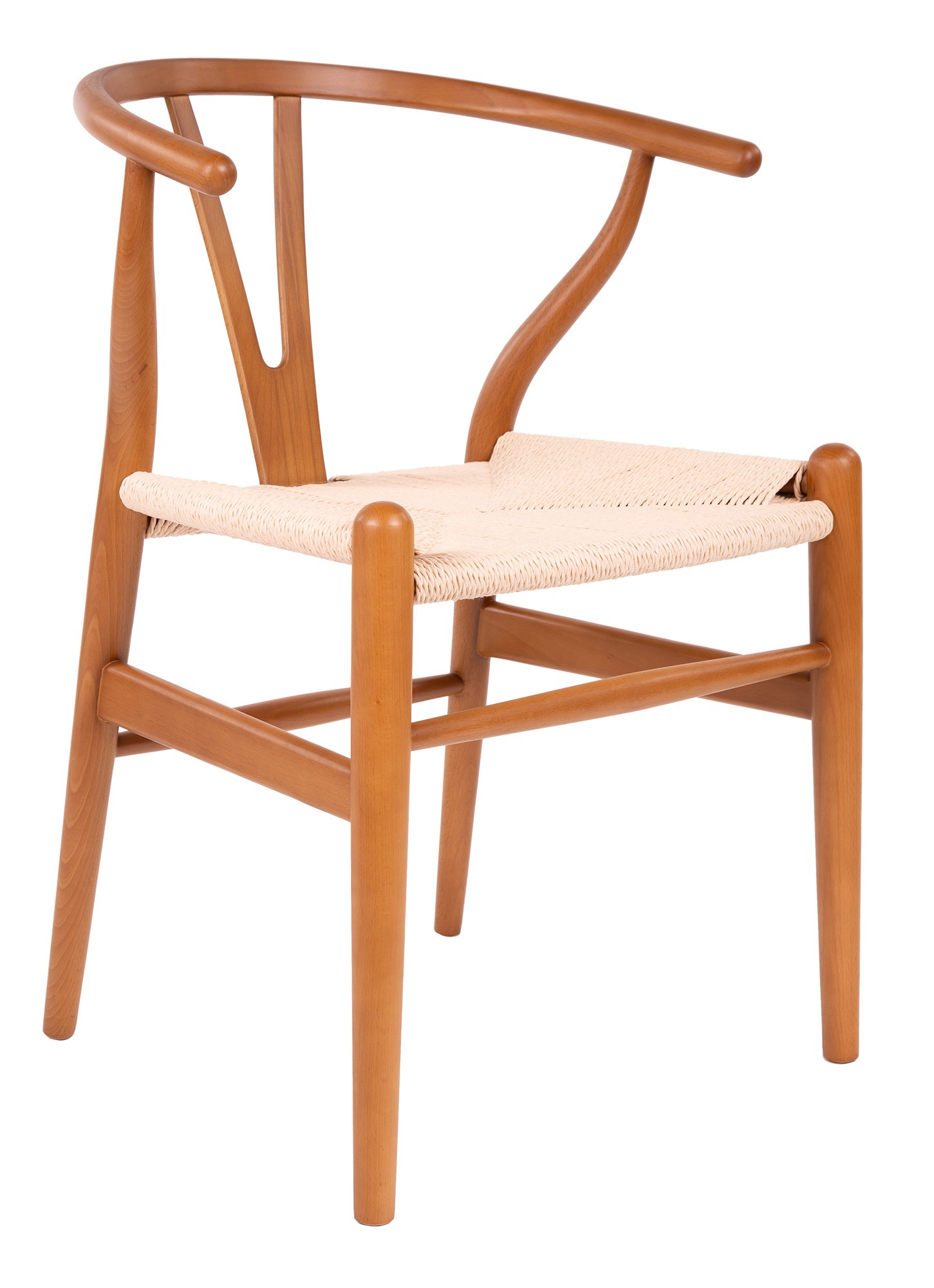 Wegner style, Eetkamerstoel Y-chair wishbone CH24 Walnoot naturel