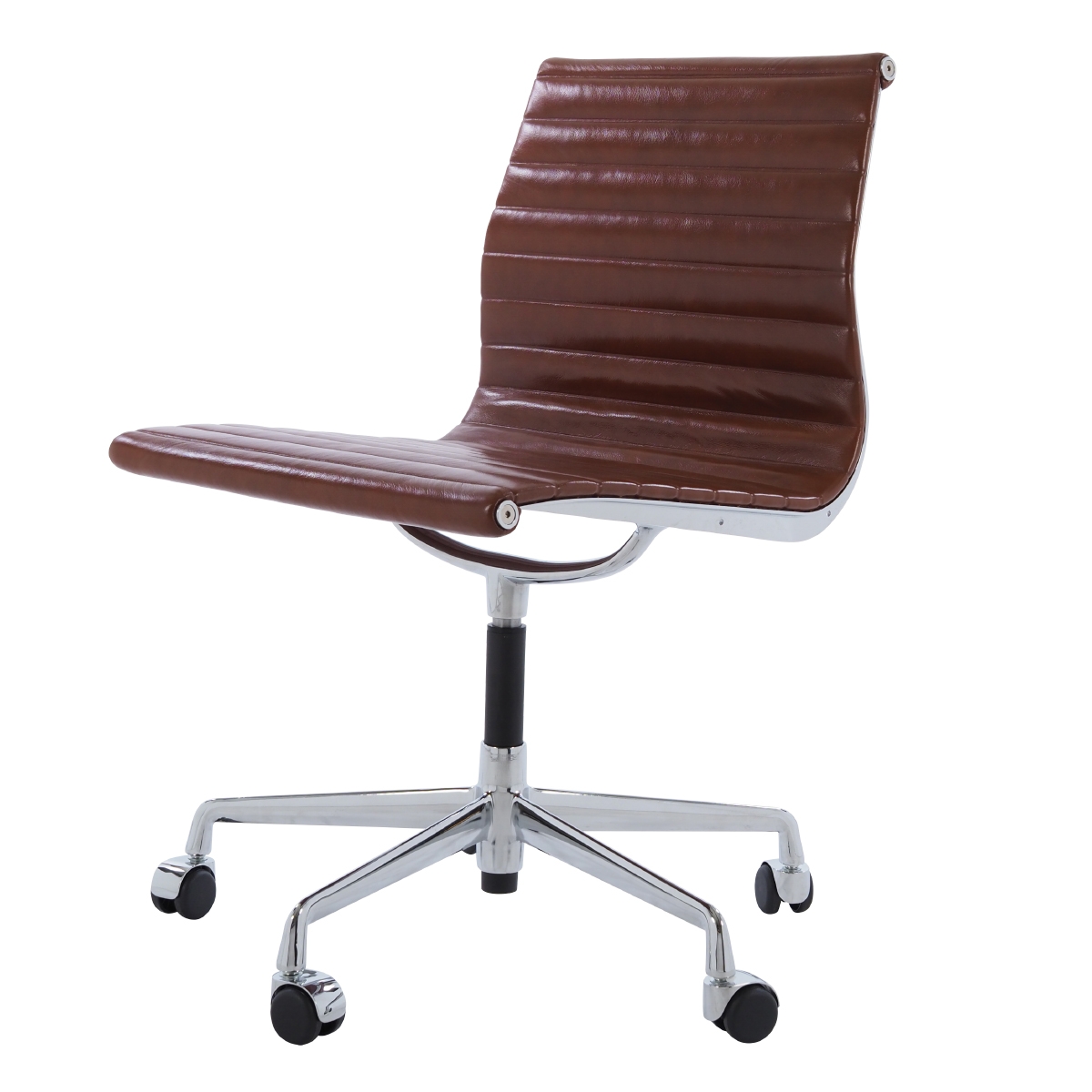 Charles Eames style, Vergaderstoel EA105 Leder antique