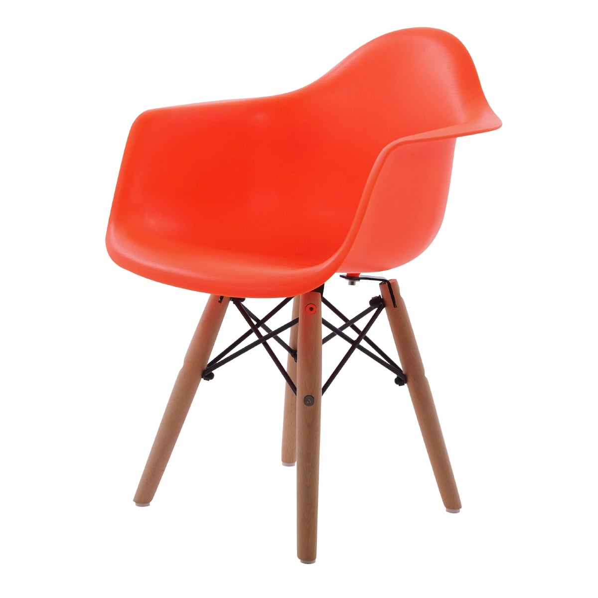 Charles Eames style, Kinderstoel DAW Junior neon oranje