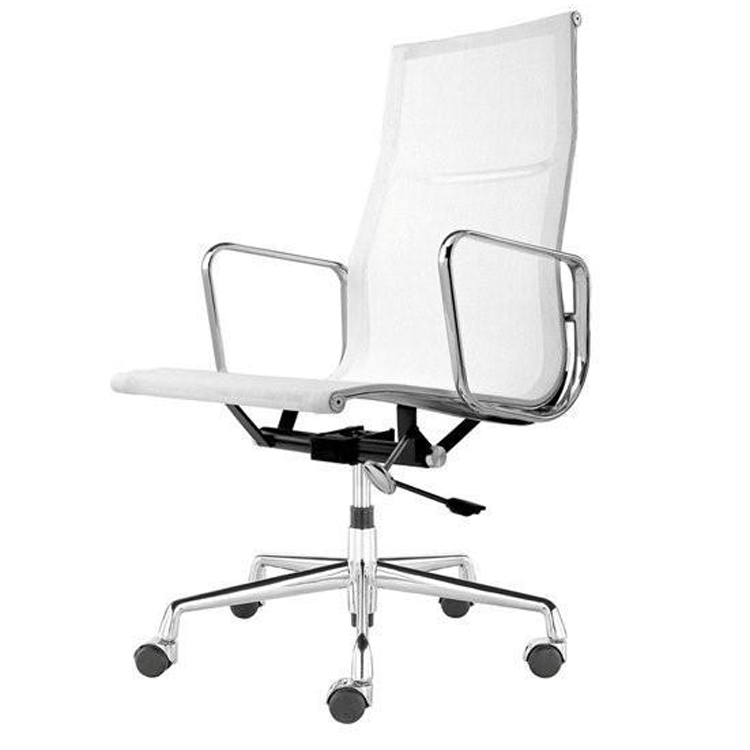Charles Eames style, Bureaustoel EA119 mesh netweave wit