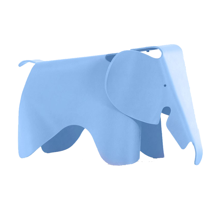 Charles Eames style, Olifant stoel Elephant Junior Lichtblauw