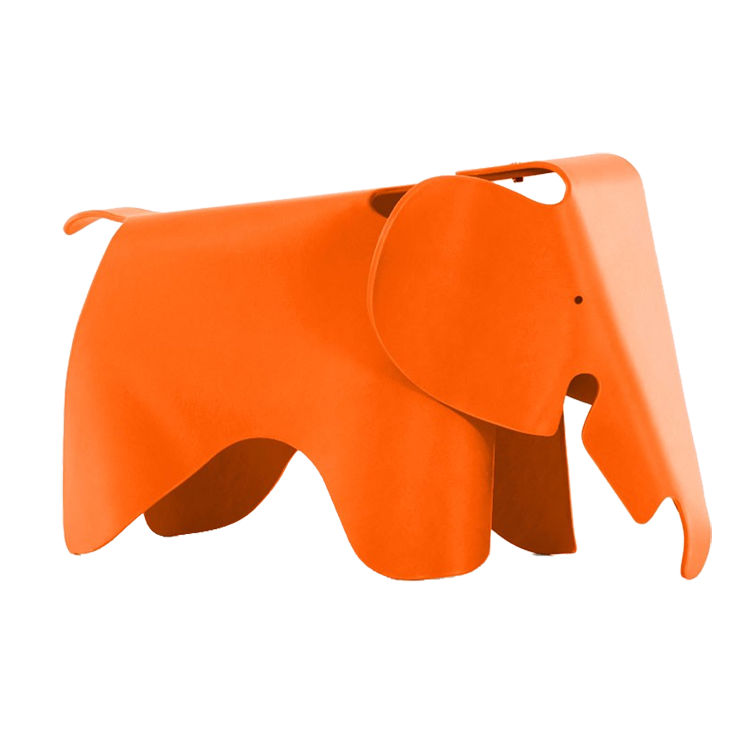 Charles Eames style, Olifant stoel Elephant Junior oranje