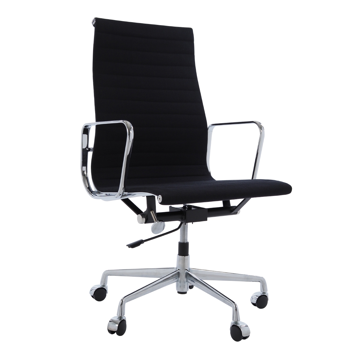 Charles Eames style, Bureaustoel EA119 Hopsack zwart