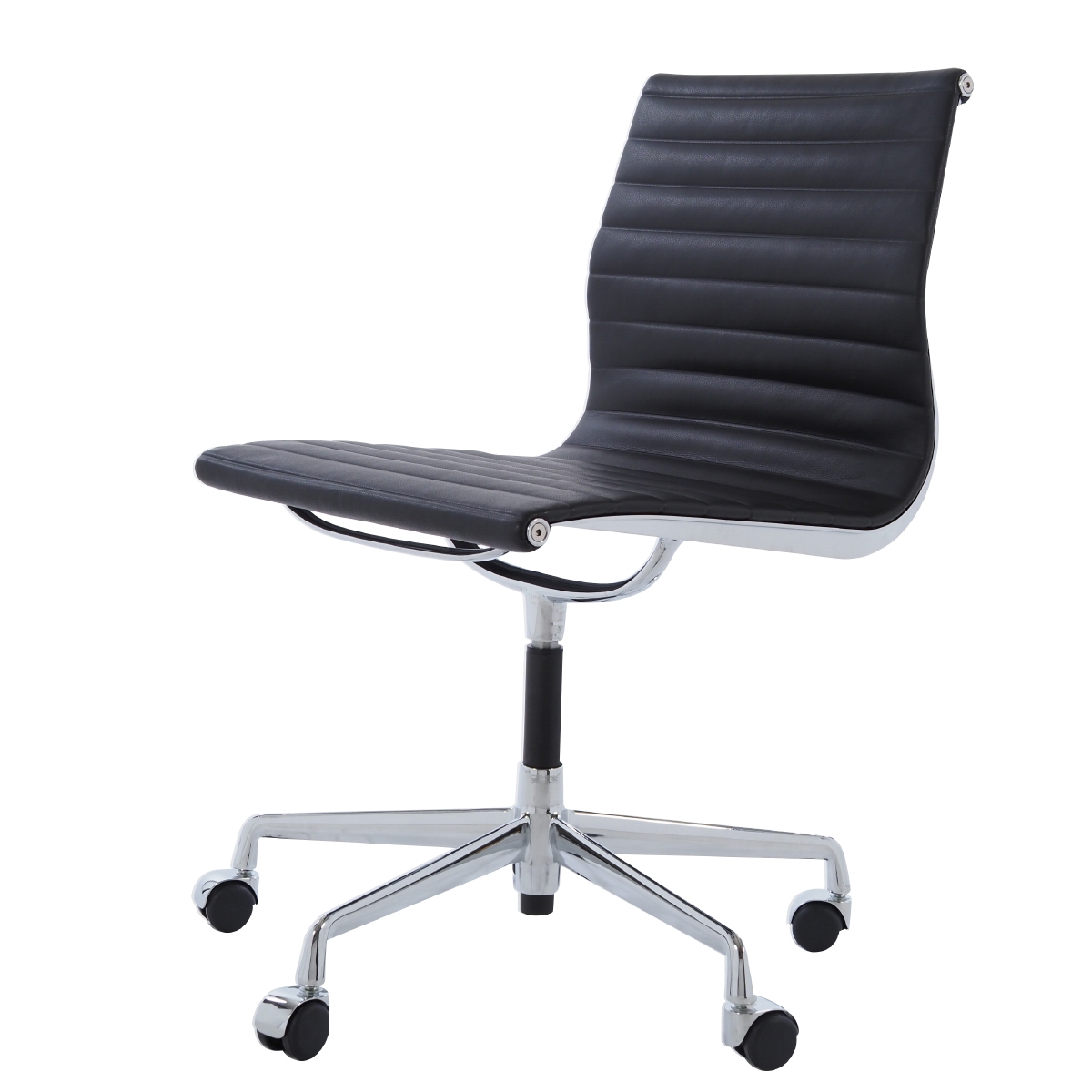 Charles Eames style, Vergaderstoel EA105 Leder zwart
