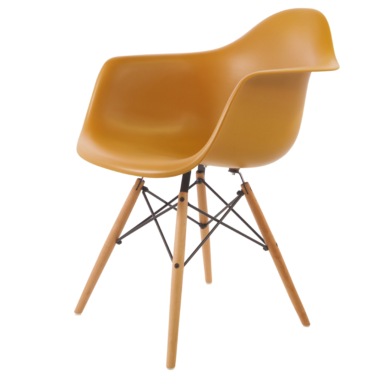 Charles Eames style, Eetkamerstoel DAW PP gember