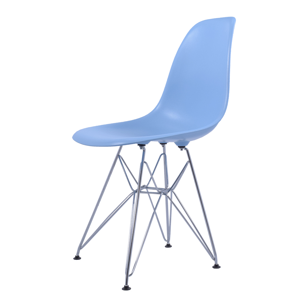 Charles Eames style, Eetkamerstoel DSR ABS lichtblauw