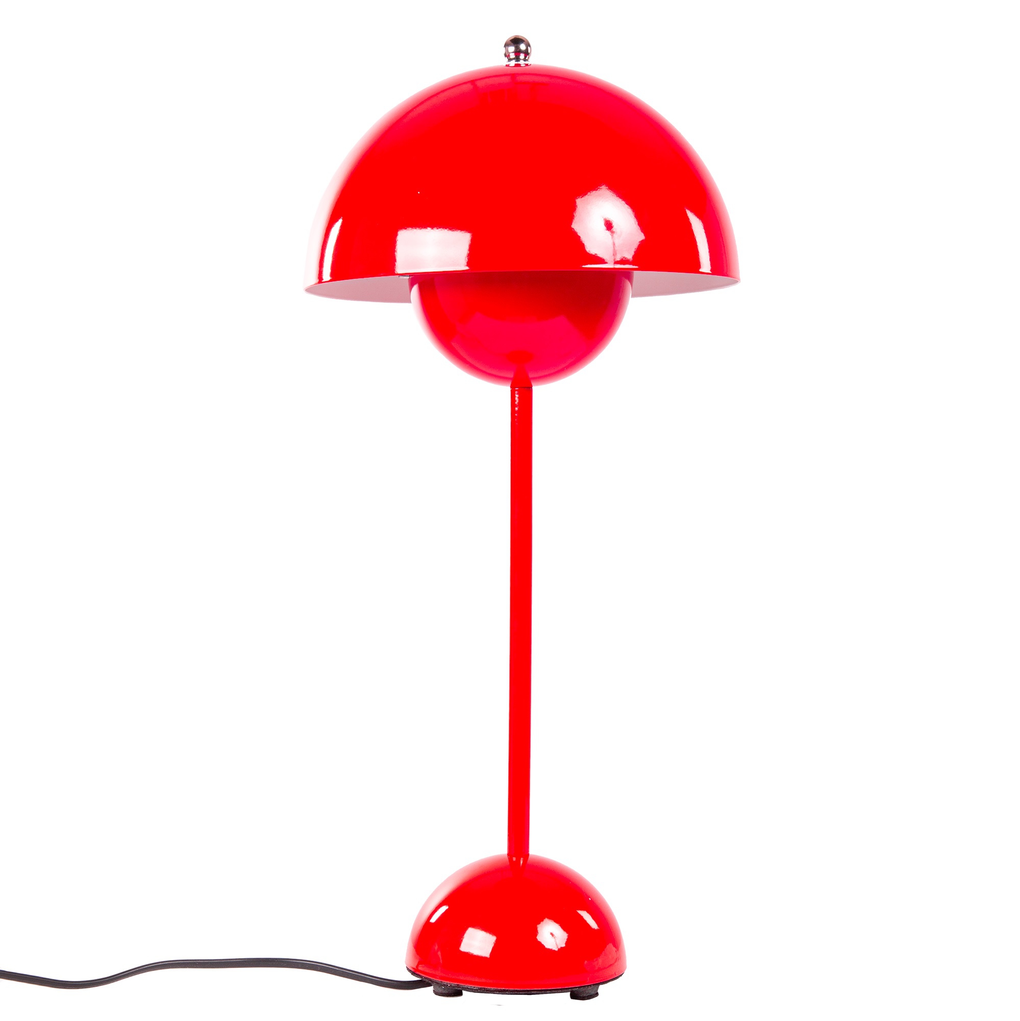 Verner Panton style, Tafellamp Flower Pot VP3 rood