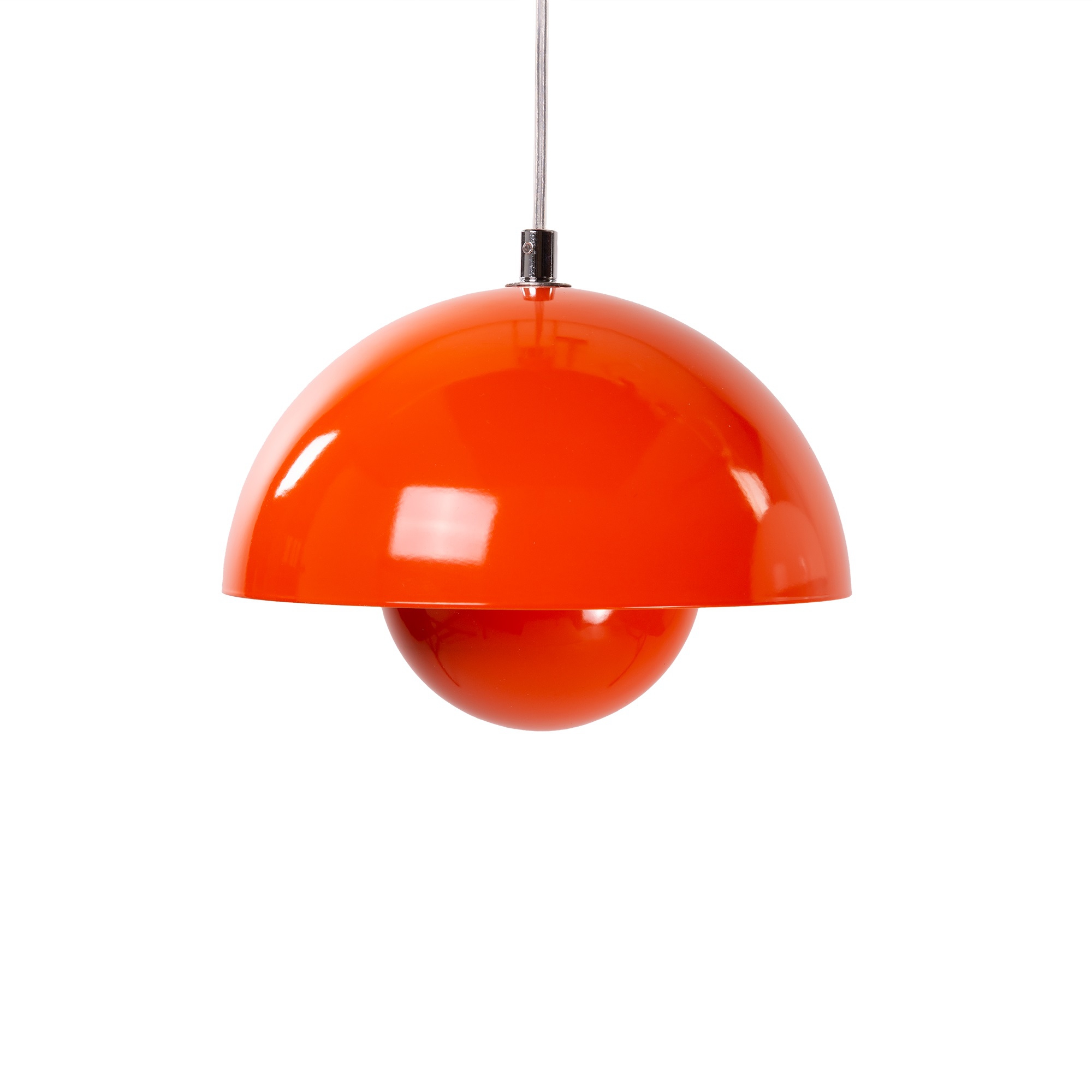 Verner Panton style, Hanglamp Flower Pot VP1 oranje