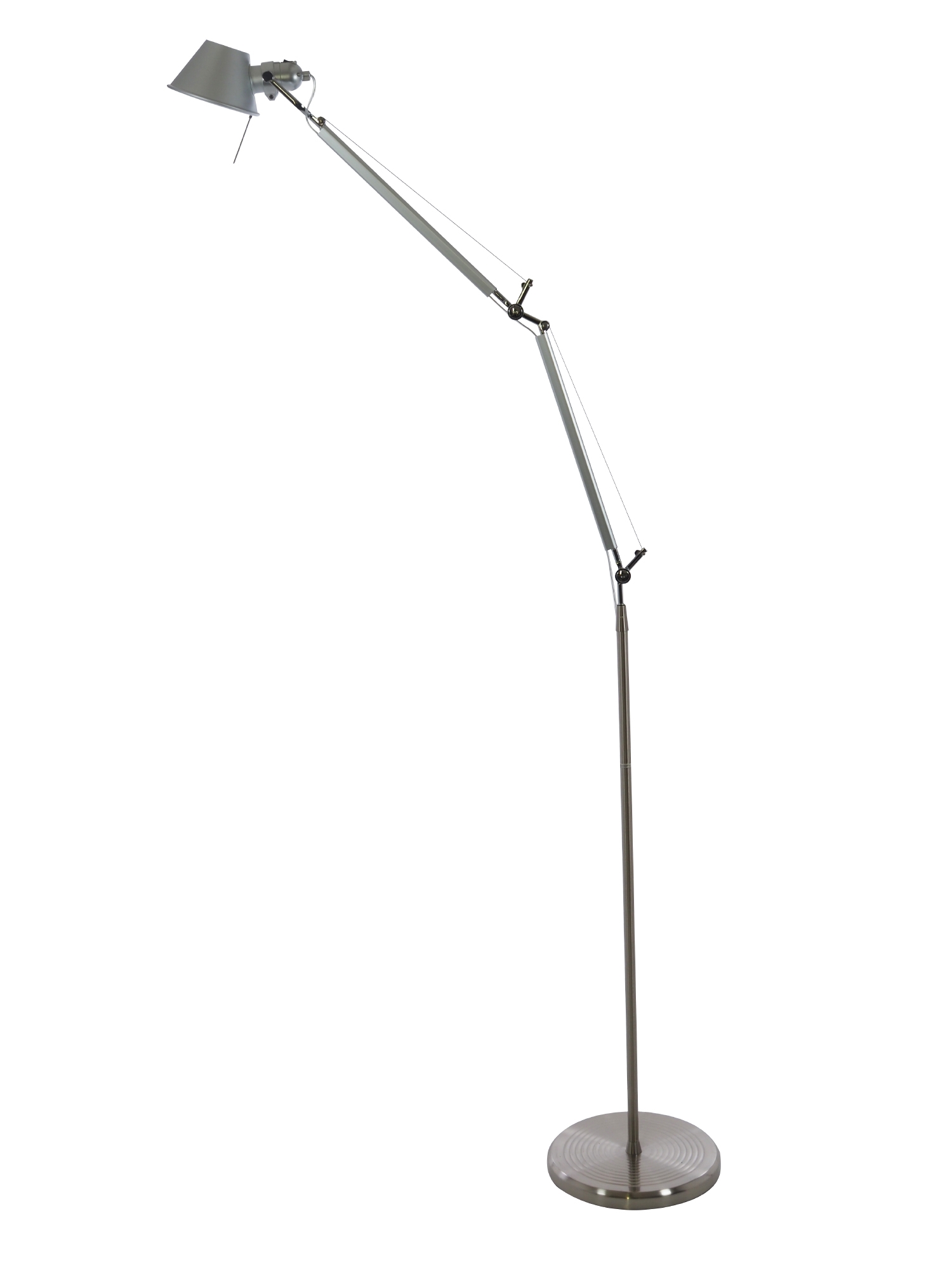 Michele De Lucchi style, Vloerlamp Michele Toledo Aluminium