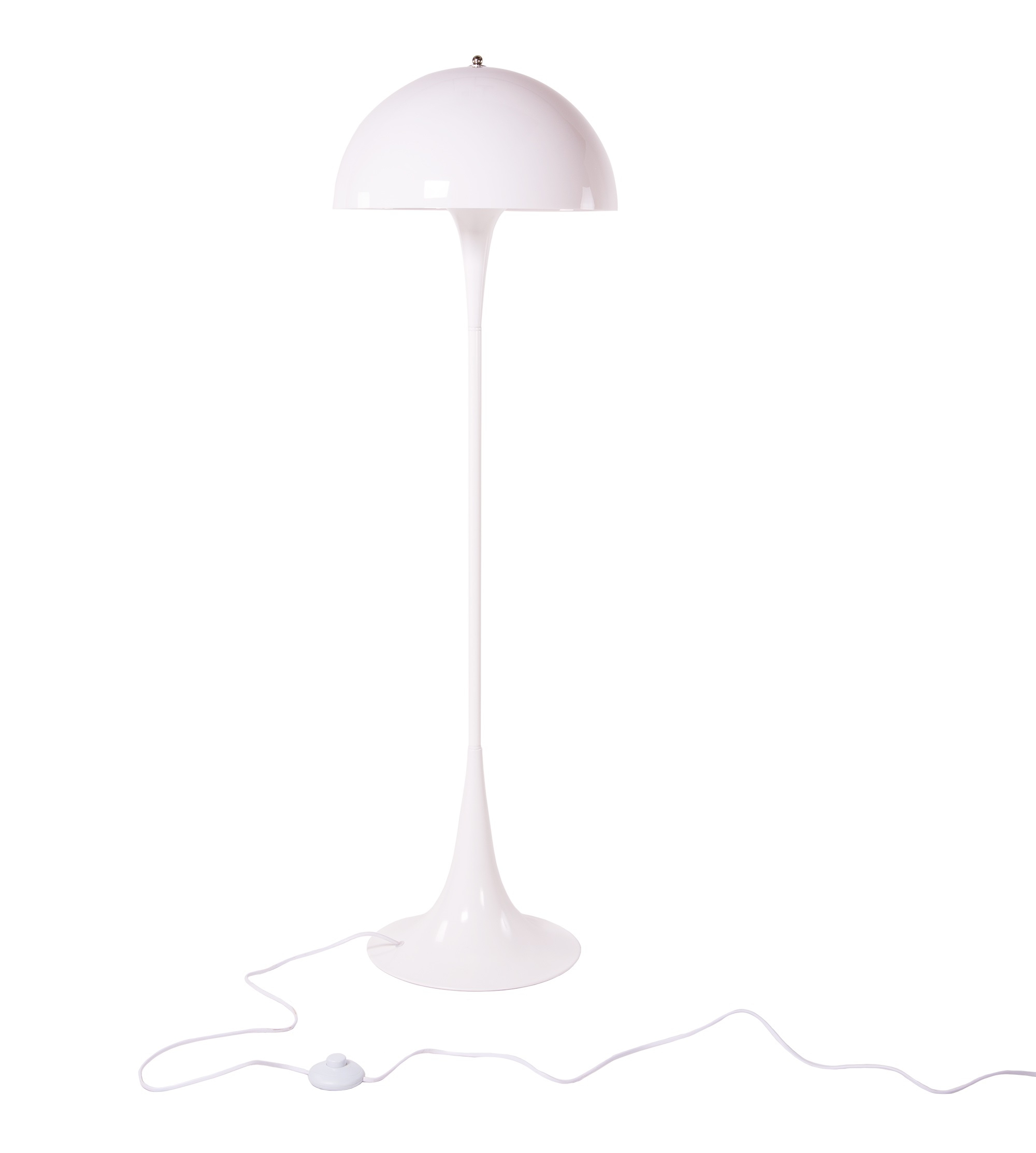Verner Panton style, Vloerlamp Panton Hella wit