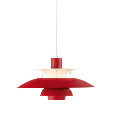 Poul Henningsen style, Hanglamp DPH50 rood
