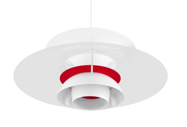 Poul Henningsen style, Hanglamp DPH50 Hanglamp wit