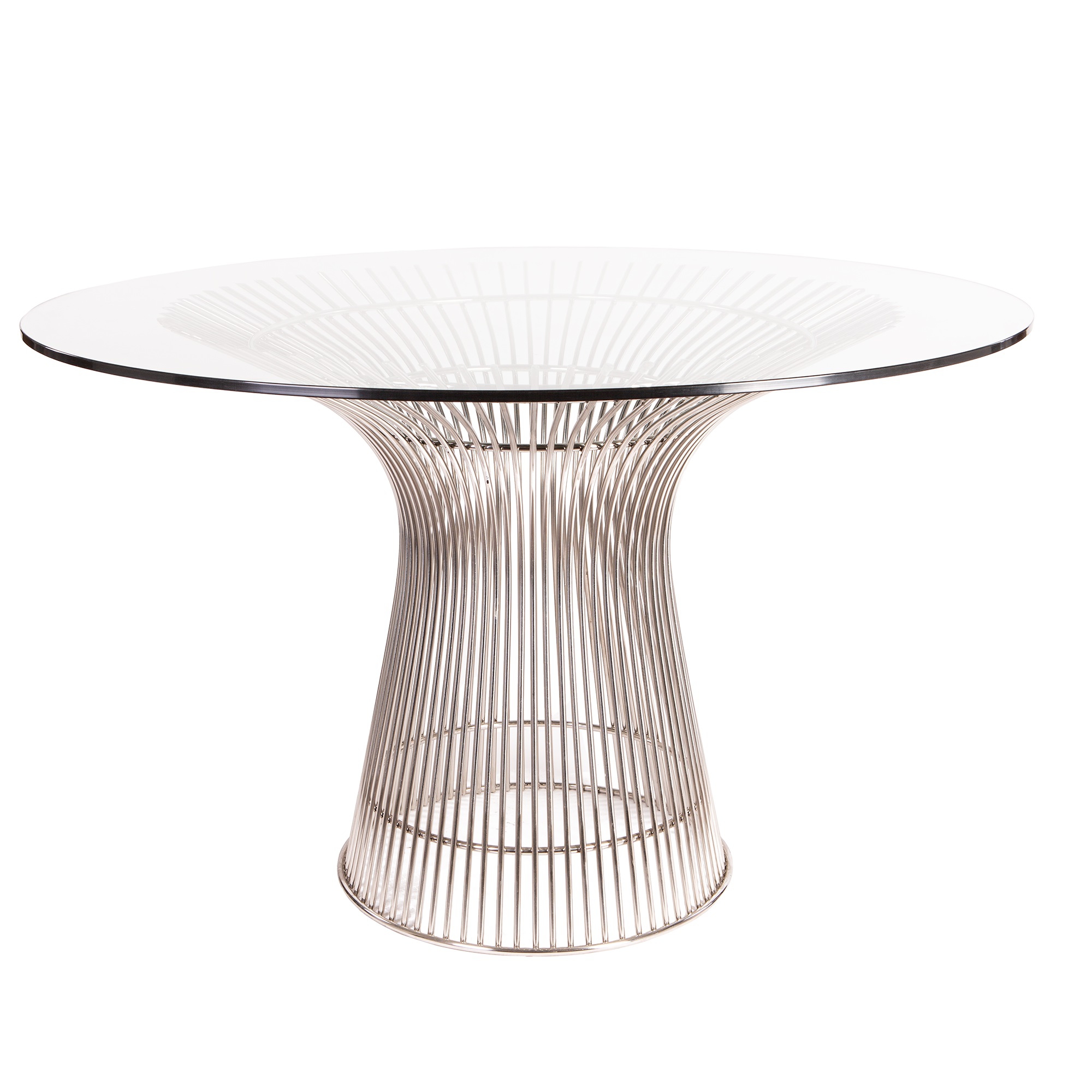 Warren Platner style, Eettafel Wire tafel diameter 120cm chrome