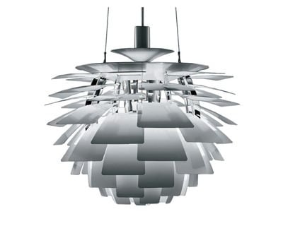 Poul Henningsen style, Hanglamp Artisjok lamp 92cm Aluminium
