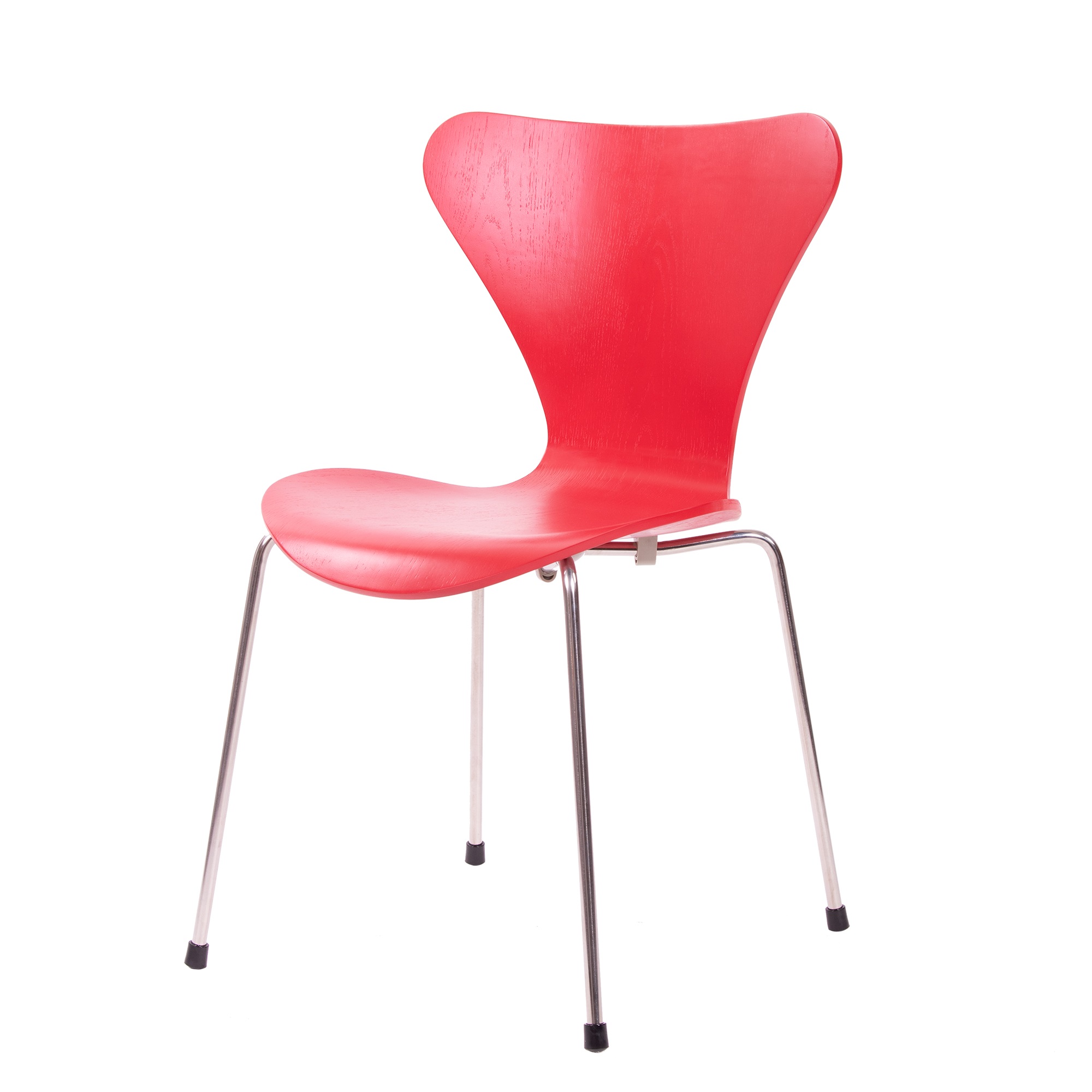 Arne Jacobsen style, Eetkamerstoel Butterfly series rood