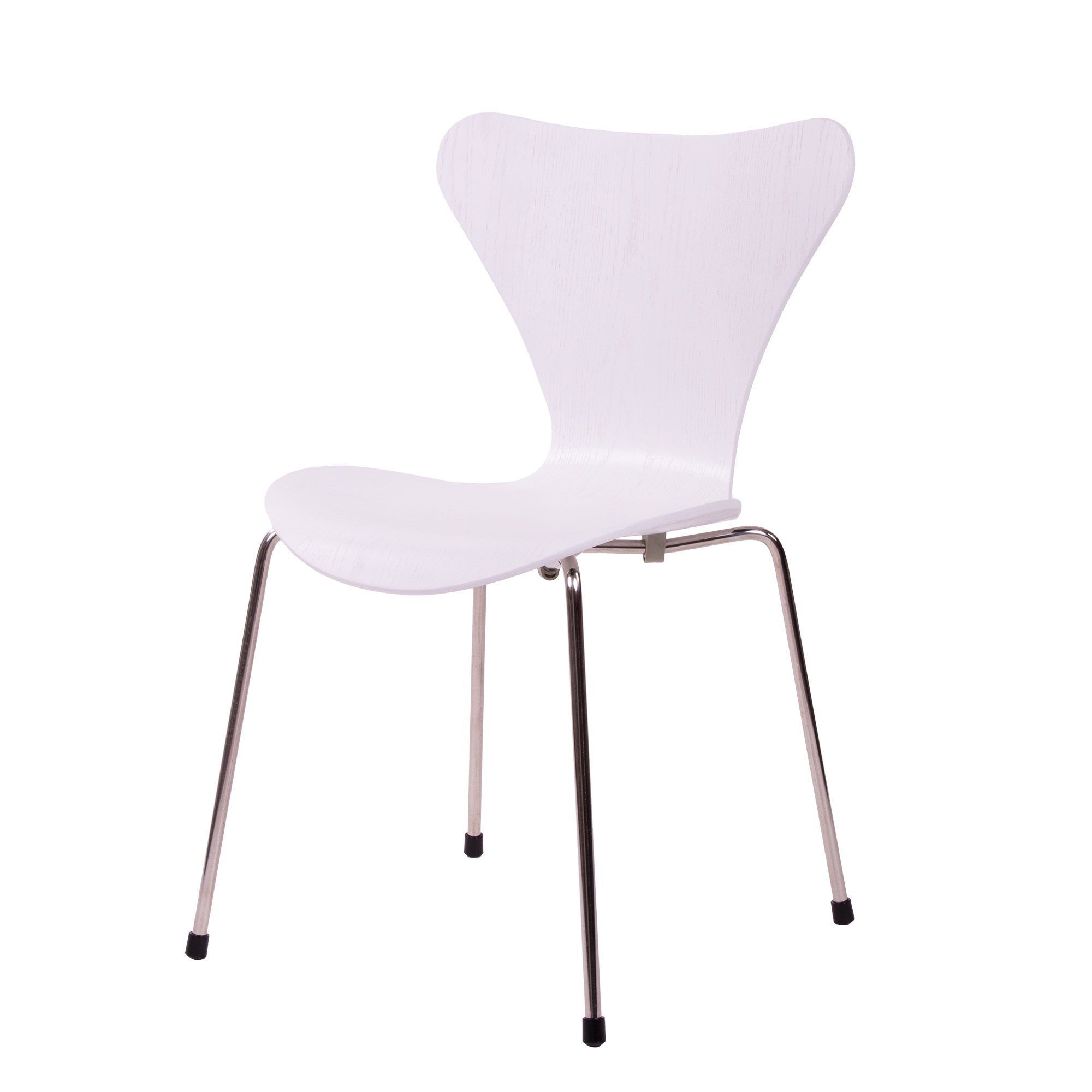 Arne Jacobsen style, Eetkamerstoel butterfly series wit