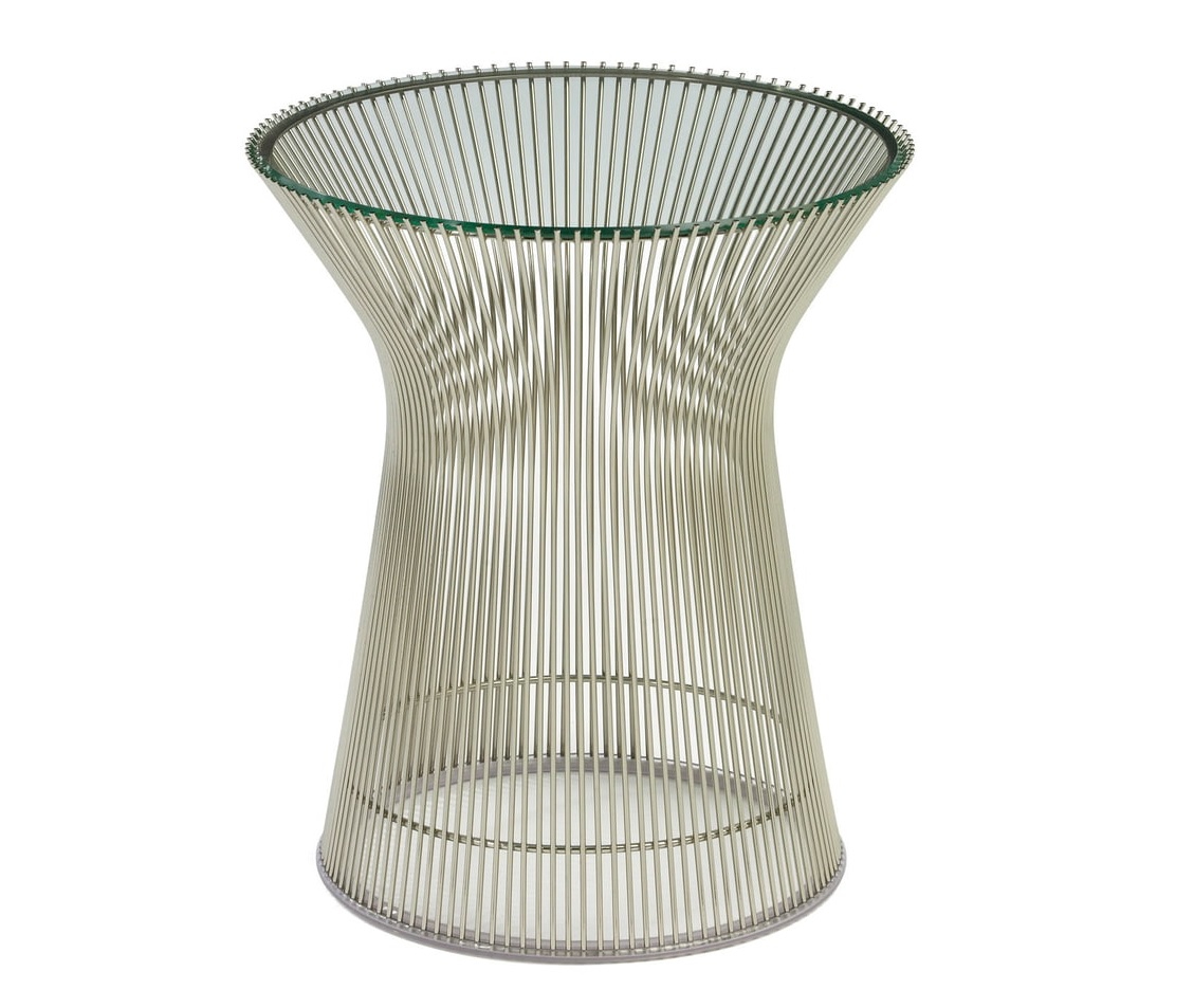 Warren Platner style, Bijzettafel Wire tafel chroom