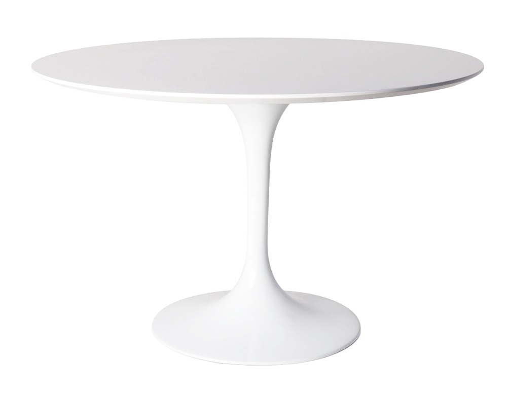 Eero Saarinen style, Eettafel Tulip Table 100cm Wit (Matt)
