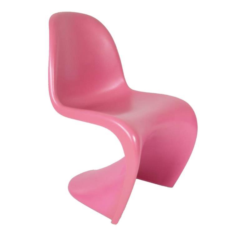 Verner Panton style, Eetkamerstoel Panton stoel mat PP roze