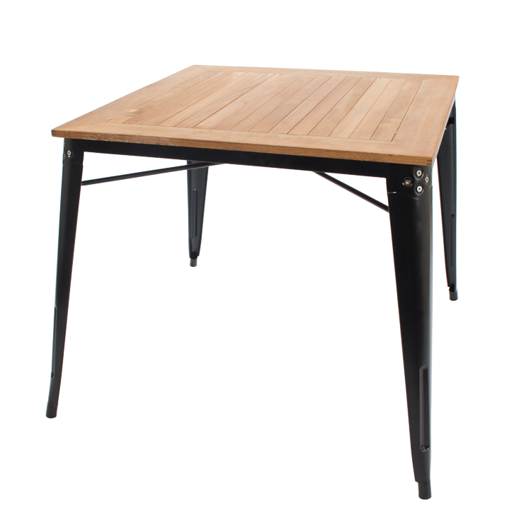 Xavier Pauchard style, Eettafel Buitentafel in Tolix-stijl eettafel zwart