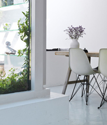 Eames DSW stoel wit bij nl.freefurn.com